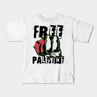 free palestine punk style Kids T-Shirt